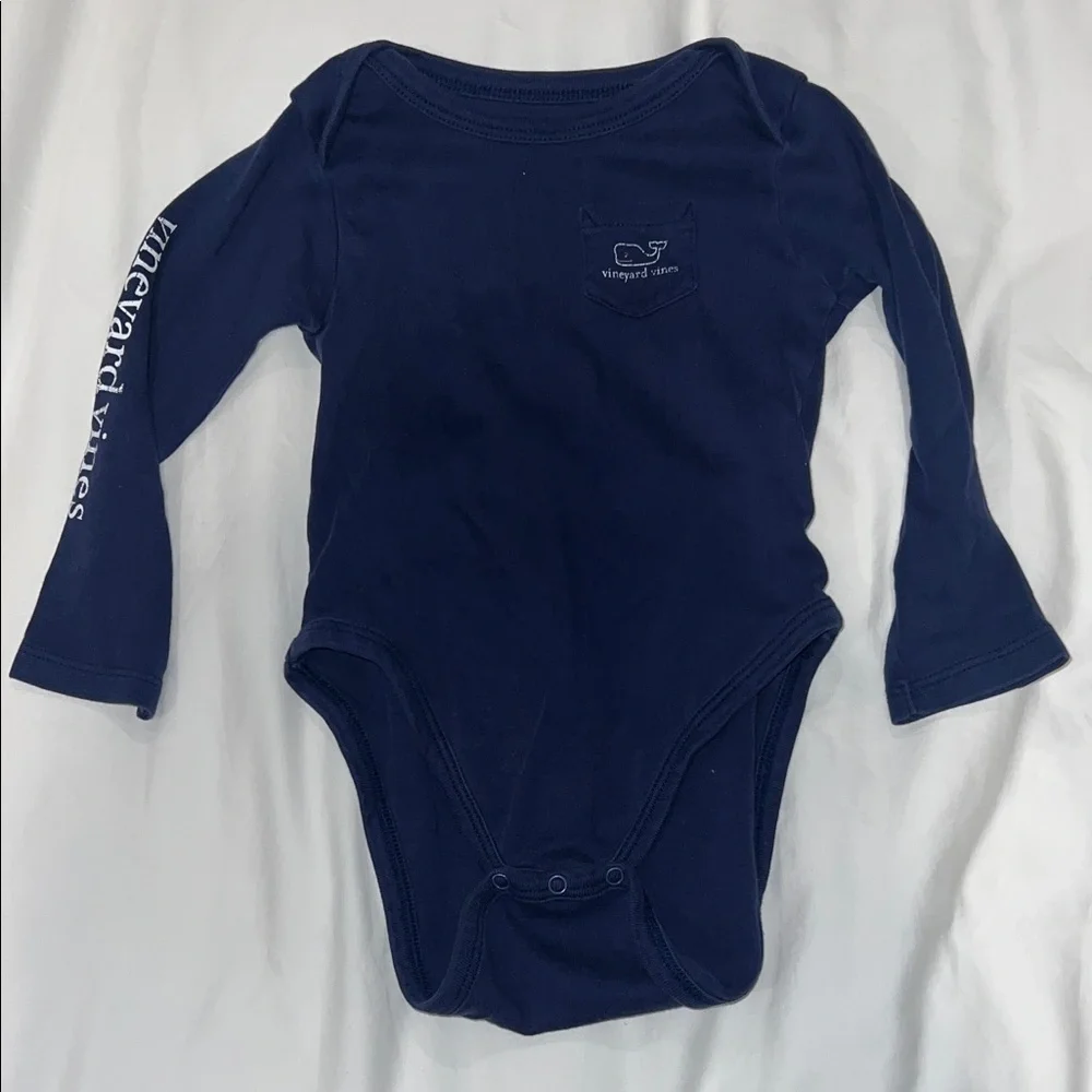 Vineyard Vines Classic Blue Kids Bodysuit